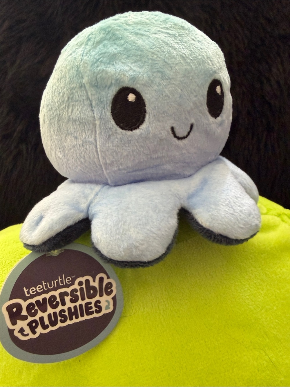 Teeturtle Light Blue Reversible Octopus Plush Toy